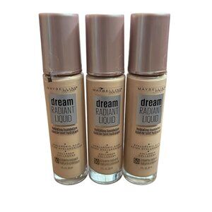 3X Maybelline Dream Radiant Liquid Hydrating Foundation #50 Creamy Natural, New
